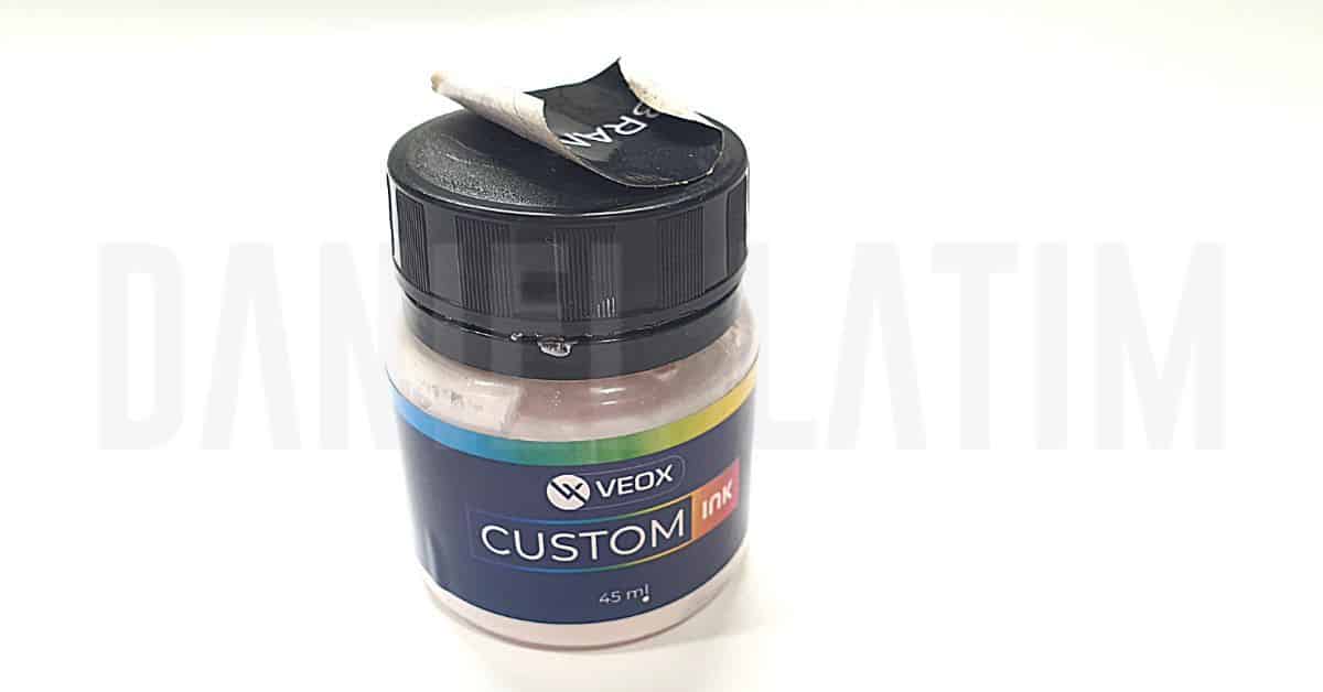 Embalagem Soltando da Tinta Veox Custom Ink