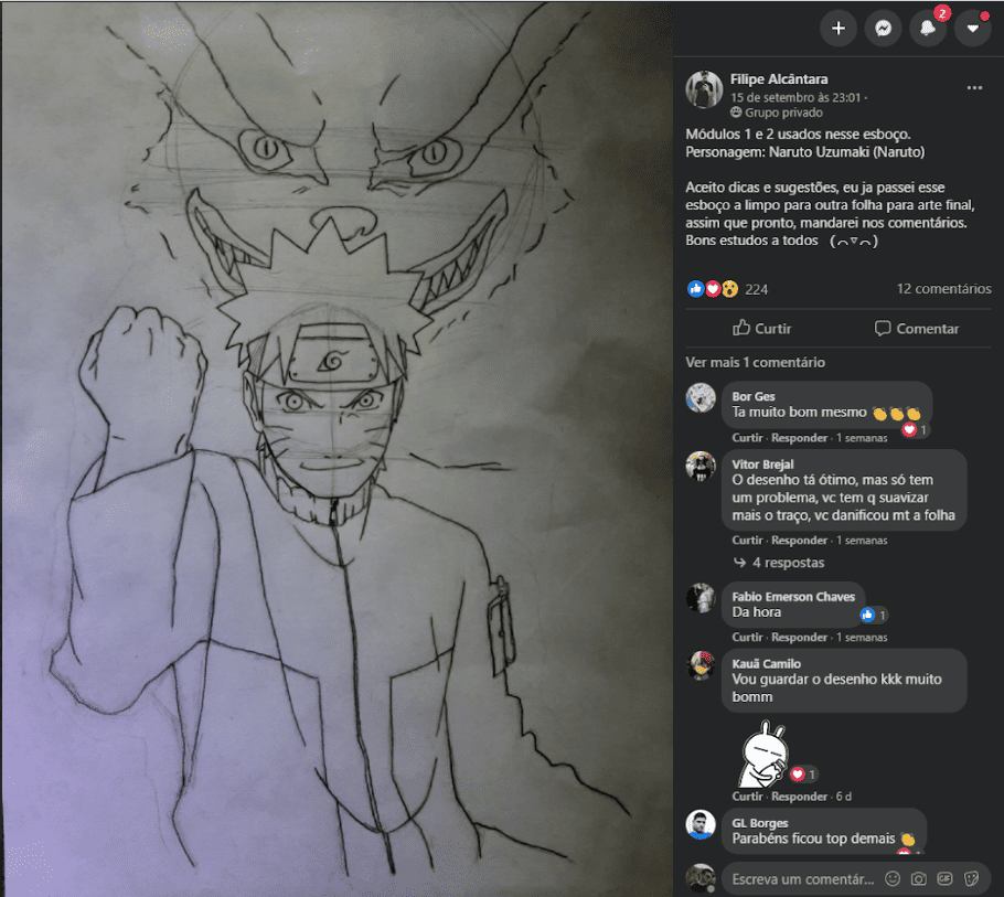 Metodo fanart 21 | Método Fanart 3.0: O Segredo por Trás dos Desenhos de Anime Admiráveis.